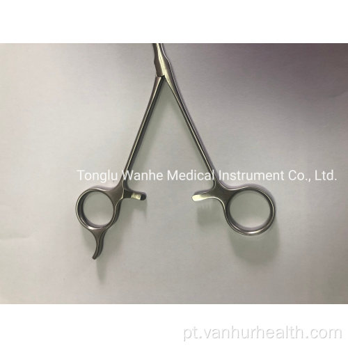 Instrumentos de toracoscopia Pinça porta-agulha reta